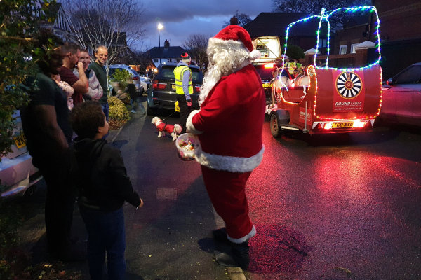 Santa visiting families in North Wirral
