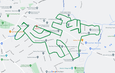 Newton and Ennisdale Santa Sleigh Route