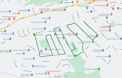Prenton Santa Sleigh Route