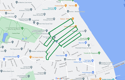 Wallasey Poulton Santa Sleigh Route